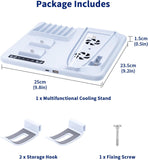 Mcbazel PS5 Slim  Disc / Digital Cooling Stand with Controller Charging Station