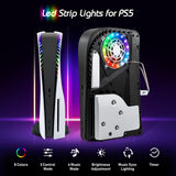 Mcbazel PS5 / PS5 Slim RGB LED-ljuslist med 8 färger och musiksynkronisering