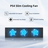 Mcbazel Intelligent Cooling Fan For PS4 Slim Gaming Console