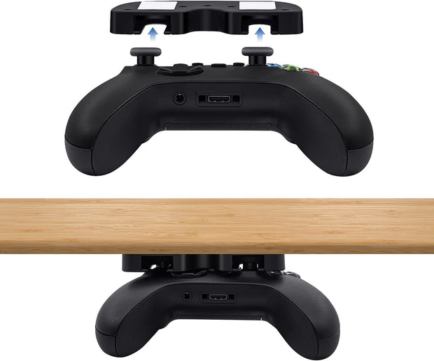 Mcbazel Under Desk Mount for Xbox Series X/S, Xbox One X/S, Xbox Elite 1/2, Xbox One, Xbox 360, Switch Pro Controller