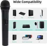 Mcbazel 2 Pack Wireless USB Gaming Microphone Compatible with Xbox Series X/S, PS5, Switch OLED, NS Switch, PC, PS4, PS3, PS2, Xbox One X/S, Xbox One, Xbox 360, Wii