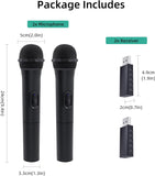Mcbazel 2 Pack Wireless USB Gaming Microphone Compatible with Xbox Series X/S, PS5, Switch OLED, NS Switch, PC, PS4, PS3, PS2, Xbox One X/S, Xbox One, Xbox 360, Wii