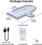 Mcbazel Cooling Charging Stand for PS5 Slim Console Only, RGB Dual Controller Charger for Dual Sense / Edge
