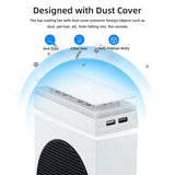 Mcbazel RGB Cooling Fan for Xbox Series S with Dust Filter, Low Noise
