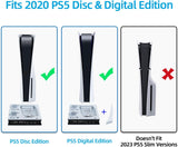 Vertical PS5 UHD / Digitial Edition Cooling Charging Stand with Dual Controller Charging Station