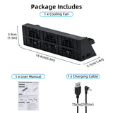 Mcbazel Intelligent Cooling Fan For PS4 Slim Gaming Console