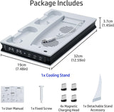 Vertical PS5 UHD / Digitial Edition Cooling Charging Stand with Dual Controller Charging Station