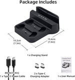 Mcbazel Charging Station for Playstation Portal Remote Player and PS5 Controllers with LED Light and Charging Cable