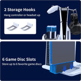 Mcbazel PS5 Slim  Disc / Digital Cooling Stand with Controller Charging Station
