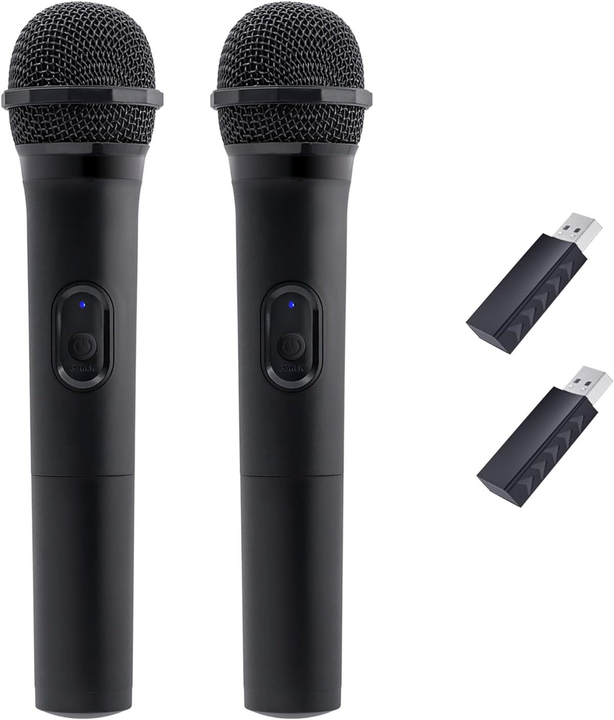 Mcbazel 2 Pack Wireless USB Gaming Microphone Compatible with Xbox Series X/S, PS5, Switch OLED, NS Switch, PC, PS4, PS3, PS2, Xbox One X/S, Xbox One, Xbox 360, Wii