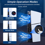 Mcbazel PS5 Slim Fan with RGB for Fast Heat Dissipation Intelligent Temperature Control