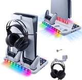 Mcbazel PS5 / PS5 Slim Console RGB Cooling Charging Station