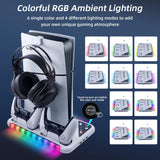 Mcbazel PS5 / PS5 Slim Console RGB Cooling Charging Station