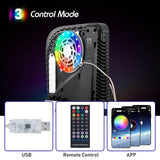 Mcbazel PS5 / PS5 Slim RGB LED-ljuslist med 8 färger och musiksynkronisering