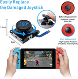 Mcbazel 3D Ersättningsjoystick Analog Tumstick för Switch / Switch OLED Joy-Con