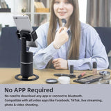 Mcbazel Auto Face Tracking Tripod, No App Required, Rechargeable Battery, 360° Rotation Phone Tracking Holder