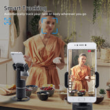 Mcbazel Auto Face Tracking Tripod, No App Required, Rechargeable Battery, 360° Rotation Phone Tracking Holder