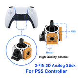 7-i-1 joystick-reparationssats med öppningsverktyg för PS5 DualSense-handkontroll