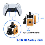 15 In 1 Joystick Repair Kit with Opening Tool and Enhanced Thumb Grips for PS5 DualSense Controller