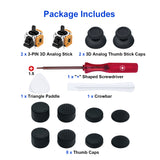 15 In 1 Joystick Repair Kit with Opening Tool and Enhanced Thumb Grips for PS5 DualSense Controller