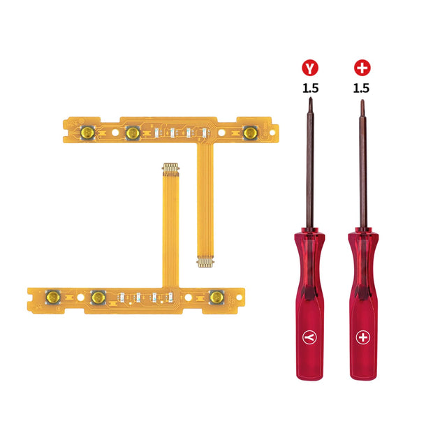 SL/SR-synkroniseringsknapp Flexkabel +Skruvmejsel (+)(Y) för Nintendo Switch/Switch OLED Joy-Con