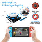 Replacement 3D Analog Joystick & Repair Tool Kit for Nintendo Switch/Switch OLED Joy-Con/Switch Lite - White