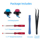 Ersättnings-3D-analog joystick och reparationsverktygssats för Nintendo Switch/Switch OLED Joy-Con/Switch Lite – blå/röd