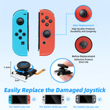 Replacement Hall 3D Analog Joystick & Repair Tool Kit for Nintendo Switch/SWitch OLED Joy-Con/Switch Lite - Black