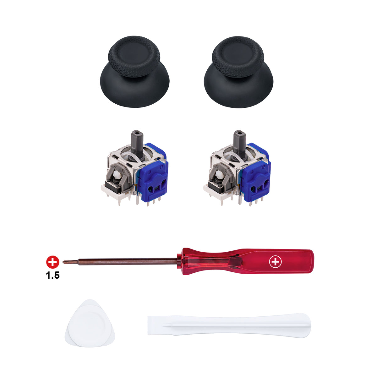 7 In 1 Hall Analog Joystick Repair Kit with Opening Tool for PS5 Controller