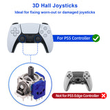 7-i-1 Hall Analog Joystick Reparationssats med öppningsverktyg för PS5-handkontroll