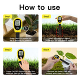 Pointer Soil Moisture Detector Set with a Button Battery(SGS10-Yellow)