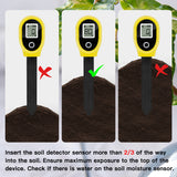 Pointer Soil Moisture Detector Set with a Button Battery(SGS10-Yellow)