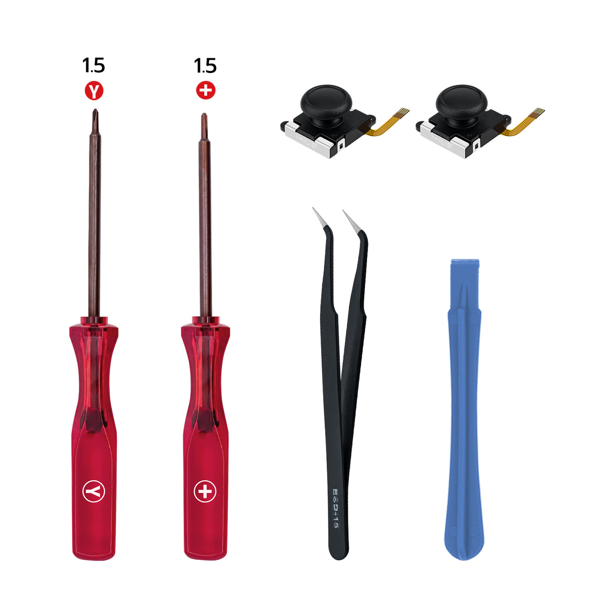 Mcbazel 6 in 1 Handheld DIY Hall Joystick Replacement Tool Set for Nintendo Switch/Switch OLED(JH19-008)