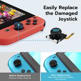 Mcbazel 6 in 1 Handheld DIY Hall Joystick Replacement Tool Set for Nintendo Switch/Switch OLED(JH19-008)
