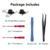 Mcbazel 6 in 1 Handheld DIY Hall Joystick Replacement Tool Set for Nintendo Switch/Switch OLED(JH19-008)