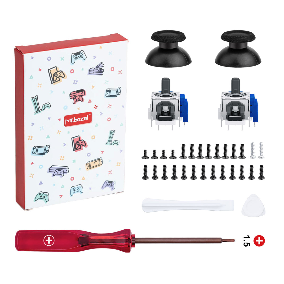 Mcbazel 7 in 1 PS5 Controller TMR Tunnel Magnetic Resistance Joystick Replacement Tool Set(JS13-006A5)