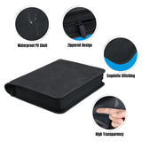 Mcbazel 112 Card Slots 4 Pockets T296 Black Game Card Book with 10 Hard Protective Cover Case(35PT-White Light)