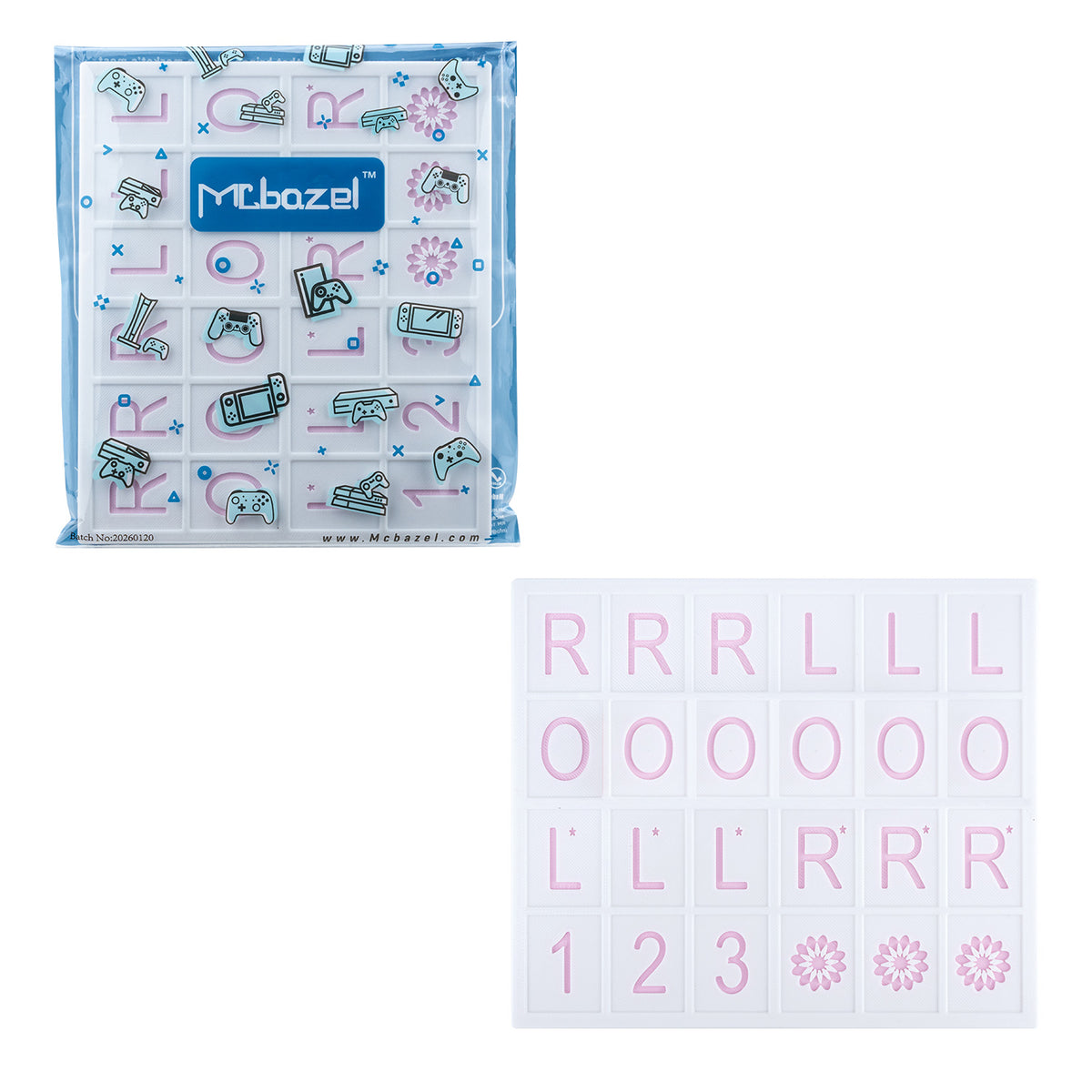 Solo American Mahjong Practice Board with Two Matte PVC Card Sleeves-Pink#