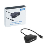 Mcbazel Fire Stick Ethernet-adapter, Firestick Ethernet-adapter Micro-USB till RJ45, Ethernet-nätverksadapter kompatibel med Fire TV Stick 4K Max/Lite/2:a gen/3:e gen Fire TV