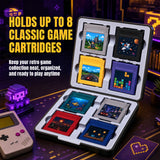 8 Slots Game Case for Game Boy/Game Boy Color/Game Boy Pocket-Black#