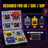8 Slots Game Case for Game Boy/Game Boy Color/Game Boy Pocket-Black#