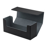 Magnetiskt läderfodral för spelkort – svart och grått (HK-X017)