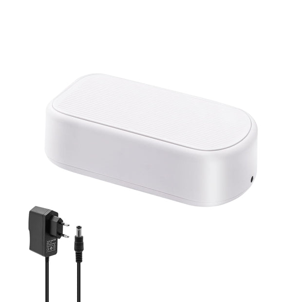 Ultraljudstvättmaskin för smycken/solglasögon - EU-kontakt vit (GS350)