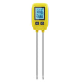 4 In 1 Soil NPK Element Meter with Backlight LCD Display-Yellow