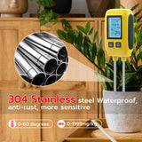 4 In 1 Soil NPK Element Meter with Backlight LCD Display-Yellow