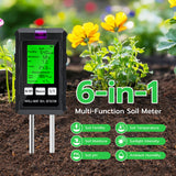 Mcbazel 6 in 1 Multifunctional Soil Tester-Black