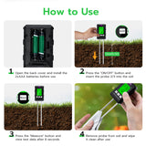 Mcbazel 6 in 1 Multifunctional Soil Tester-Black