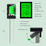 Mcbazel 6 in 1 Multifunctional Soil Tester-Black