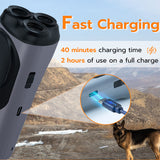 Mcbazel Dog Bark Deterrent Devices, Multifunctional Powerful Anti Barking, Rechargeable Ultrasonic Control Up to 50ft - Black