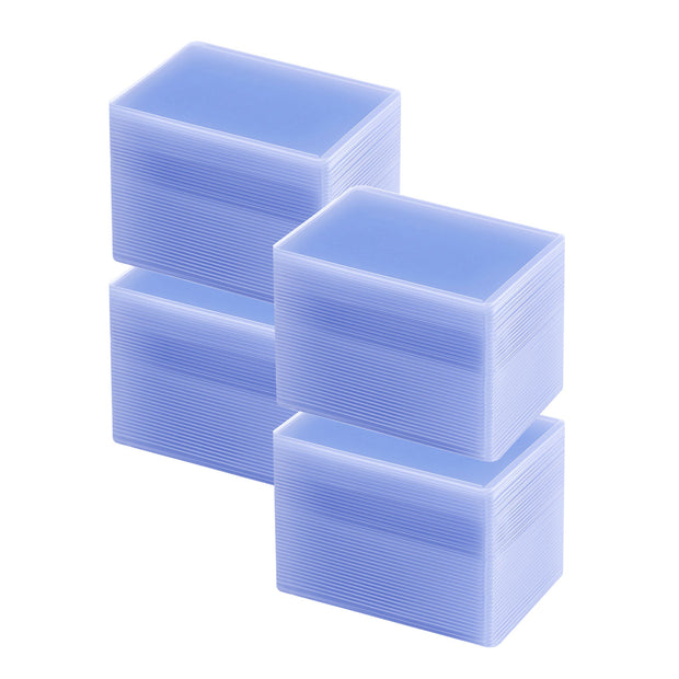 Mcbazel 100 Pcs Transparent Game Card Plastic Hard Protective Cover Case with Protective Film(35PT-Blue Ray)